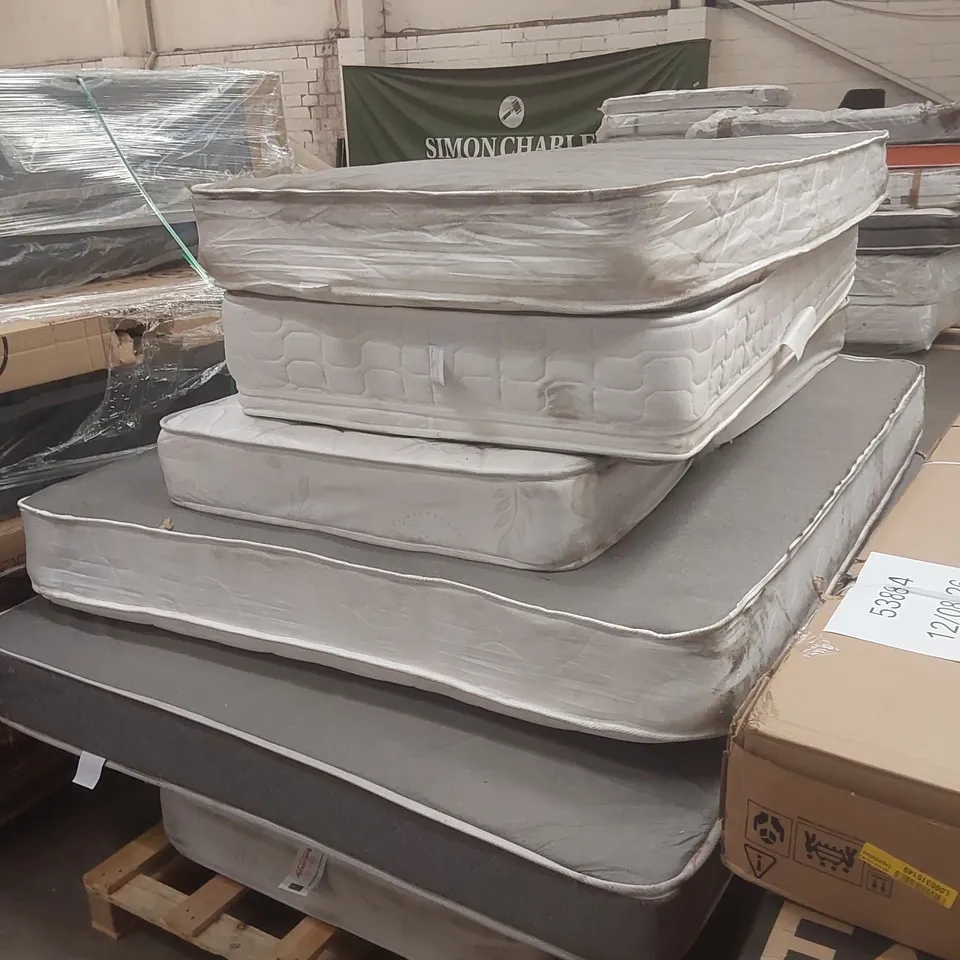 PALLET CONTAINING 7x ASSORTED MATTRESSES