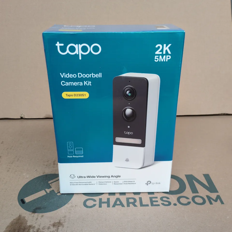 SEALED TP-LINK TAPO VIDEO DOORBELL CAMERA KIT - D230S1
