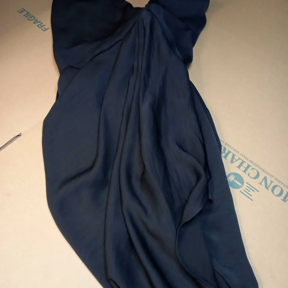 ASOS BLACK SATIN LITTLE BLACK DRESS - SIZE 10