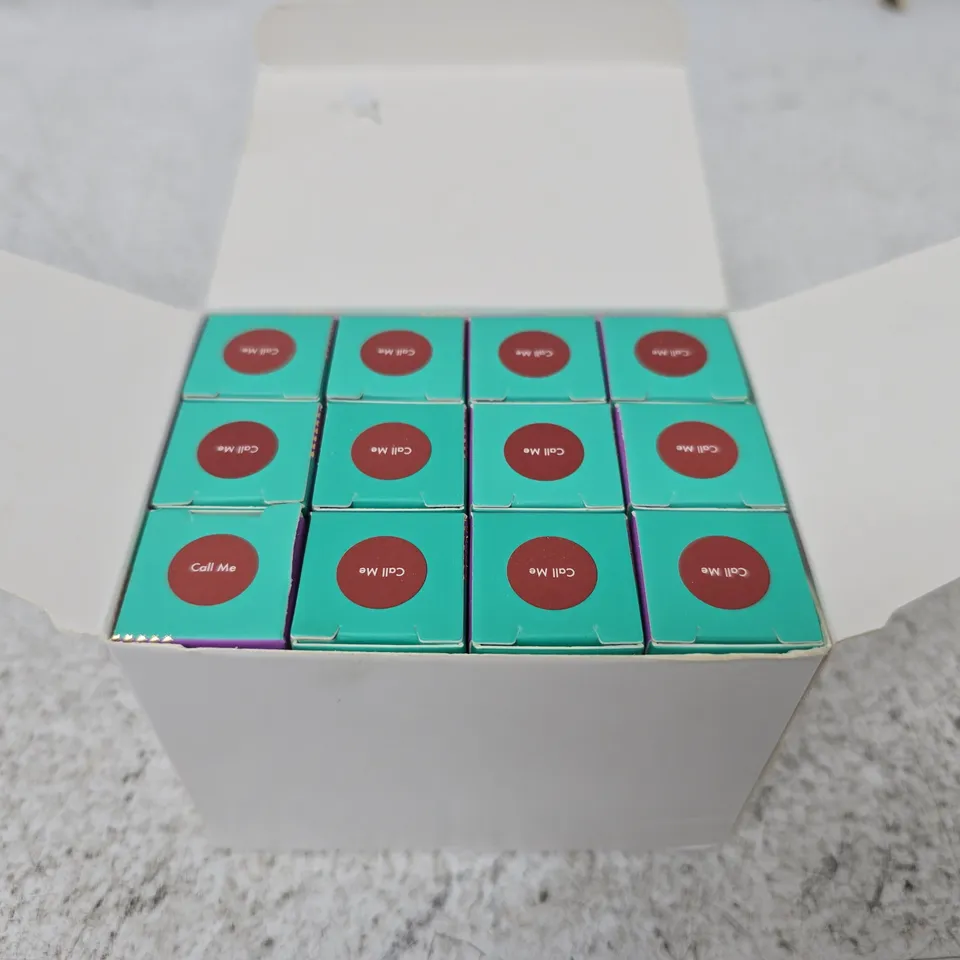 BOX OF APPROXIMATELY 12 X HOLA NEON LIPSTICK BALM SHADE CALL ME - 3.5G