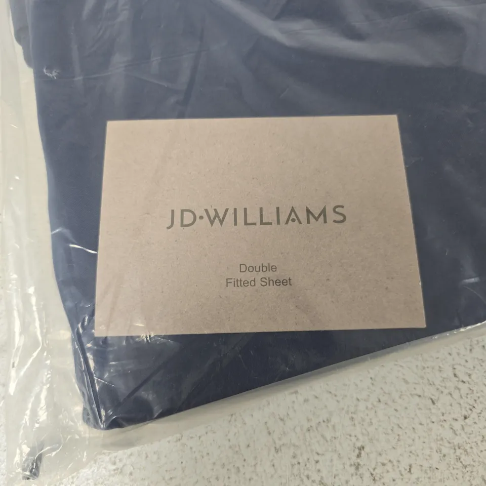 JD WILLIAMS DOUBLE FITTED SHEET – BLUE (DOUBLE)