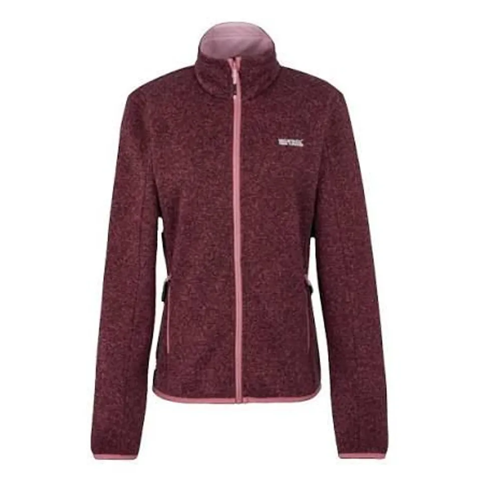 BRAND NEW REGATTA WOMEN'S FULL ZIP FLEECE NEWHILL IN DUSTY ROSE - SIZE 8