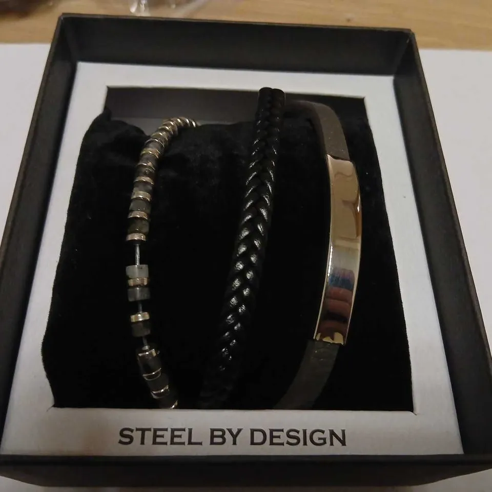 STEEL BY DESIGN MUTI BRACELET GIFT PACK 