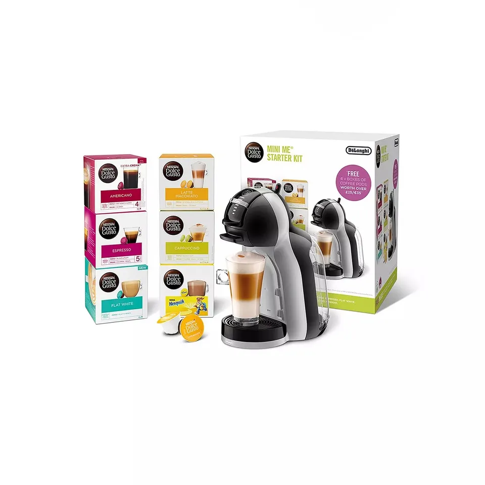 NESCAFE DOLCE GUSTO MINI ME AUTOMATIC COFFEE MACHINE STARTER KIT BY DE'LONGHI