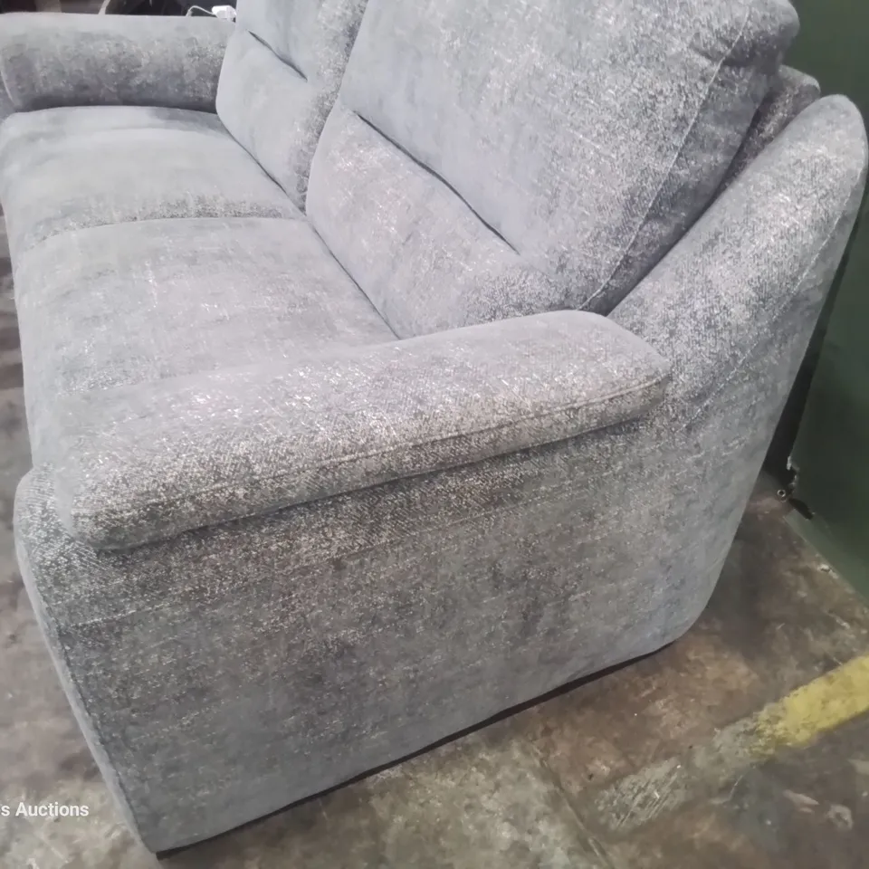 QUALITY ITALIAN DESIGNER AVOLA THREE SEATER SOFA GREY FABRIC 