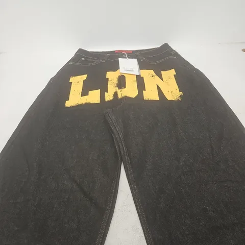 JADED LONDON INDIGO LDN XL COLOSSUS JEANS, UK 32 WAIST