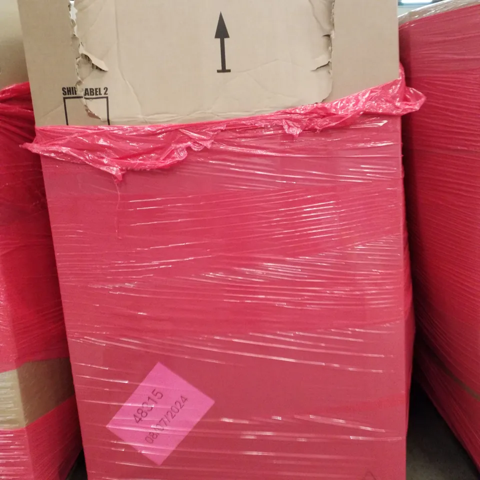 PALLET OF ASSORTED PRODUCTS INCLUDING ERGONOMIC CHAIR, CHAIR MAT, RAISED DOG BED, TOILET SEATS, WALL CLOCK