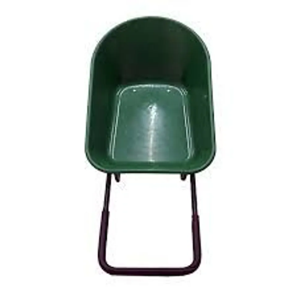 OYPLA HEAVY DUTY PLASTIC TWO WHEELED 70L YARD GARDEN WHEELBARROW