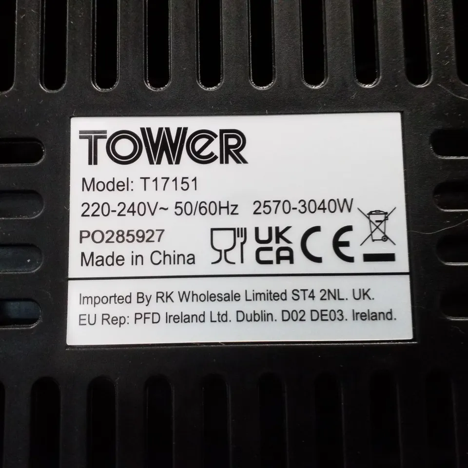 BOXED TOWER VISION 8L DUAL BASKET AIR FRYER