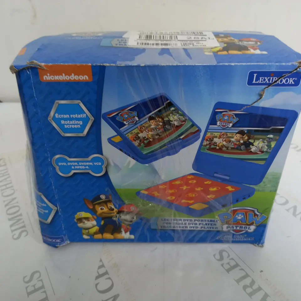 PAW PATROL PORTABLE DVD PLAYER RRP £89.99