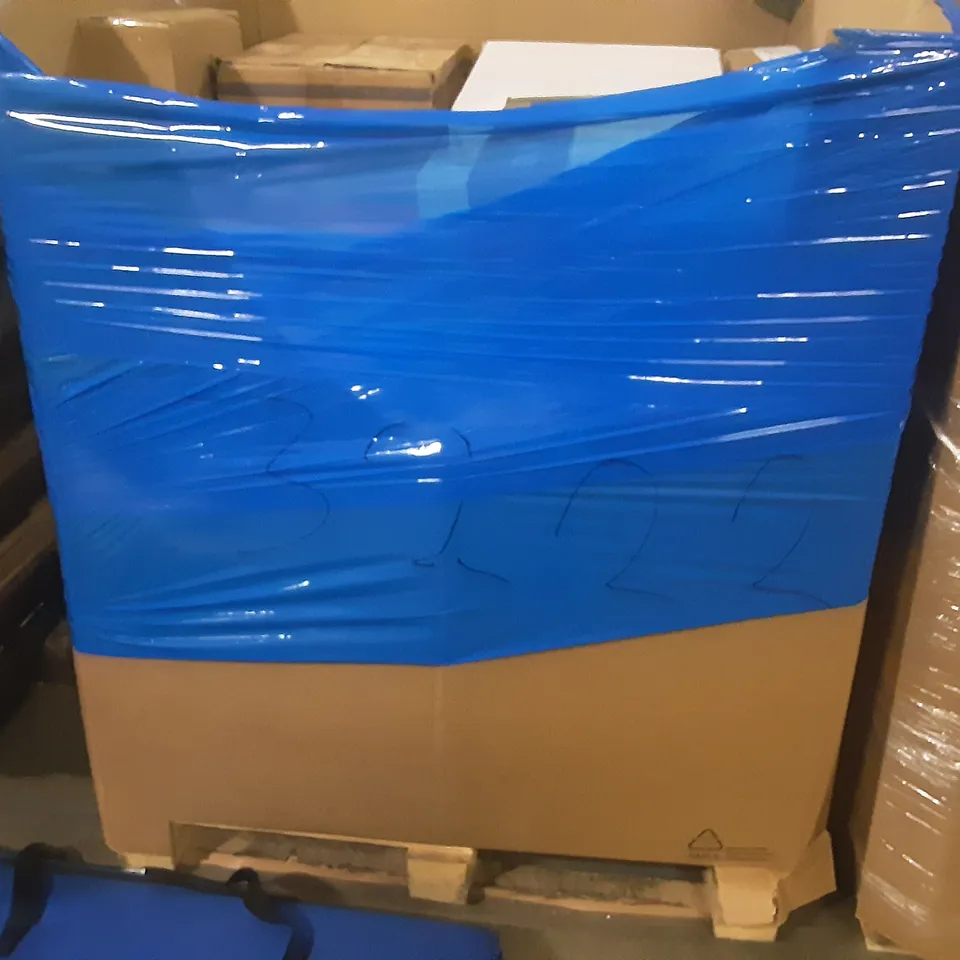 PALLET OF ASSORTED PRODUCTS INCLUDING AURORA, ZAMPA, DENON HOME THEATER SOUND BAR SYSTEM, LCL TONER CARTRIDGE, PERLEGEAR FULL MOTION TV WALL MOUNT, ATIKKLE  