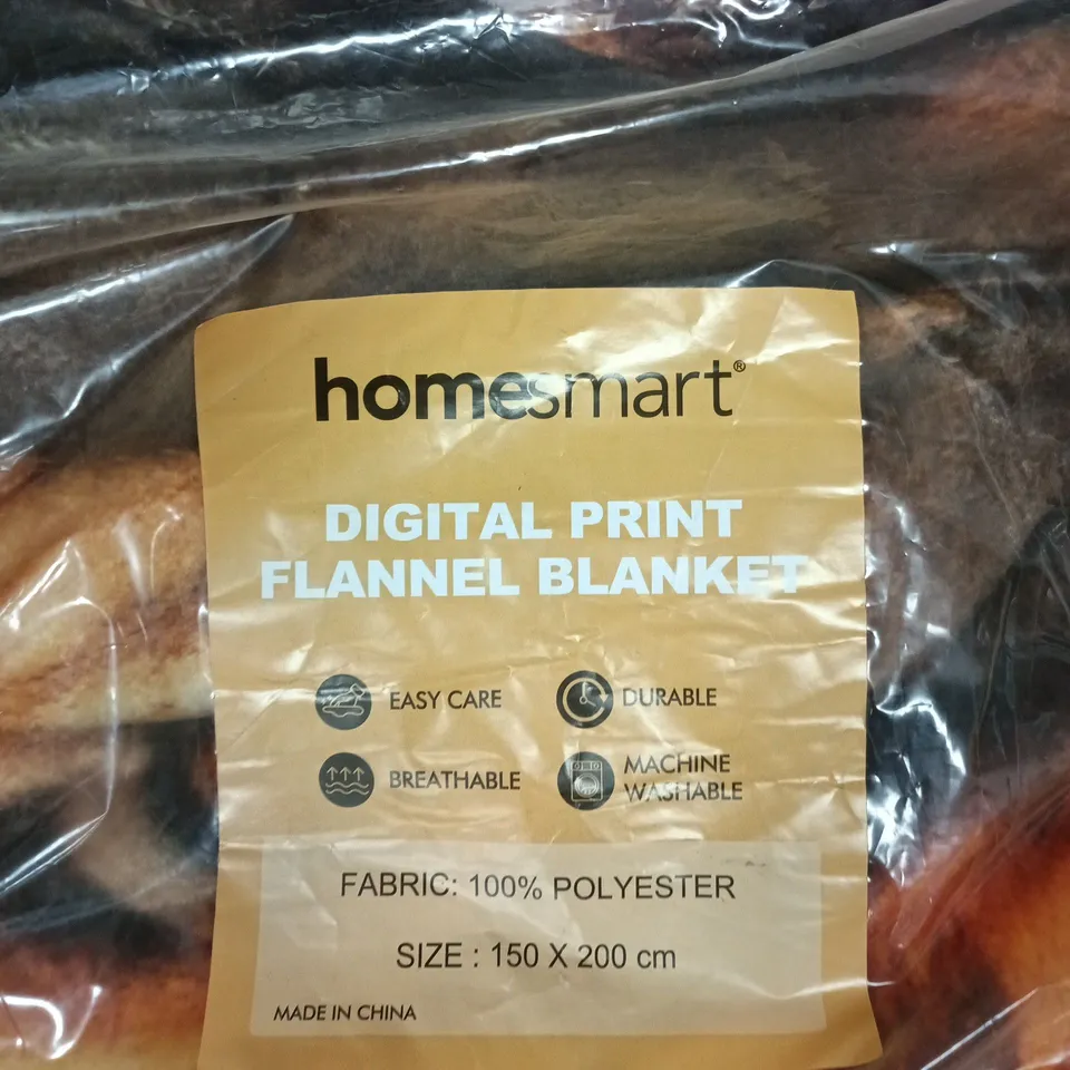 HOMESMART DIGITAL PRINT FLANNEL BLANKET – 150 X 200 CM, 100% POLYESTER