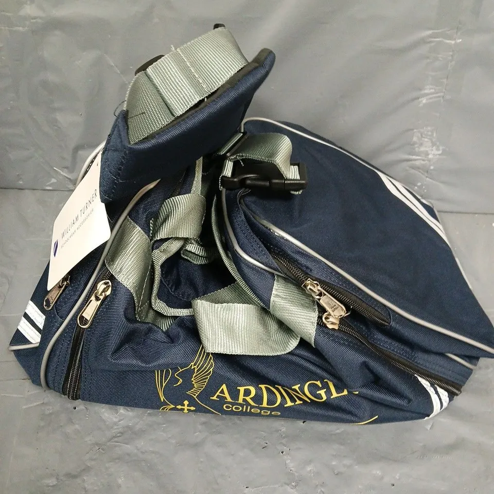 WILLIAM TURNER ARDINGLY COLLEGE NAVY DUFFLE BAG 