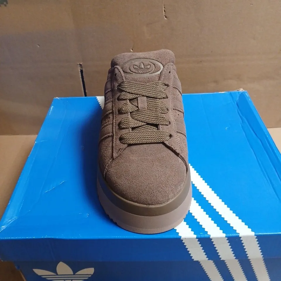 ADIDAS BROWN SUEDE SNEAKERS –  BOXED UK 8