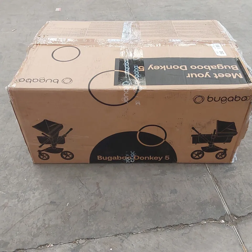 BOXED BUGABOO DONKEY 5 DUO COMPLETE PUSHCHAIR - GRAPHITE/GREY/MELANGE (1 BOX) RRP £1529.99