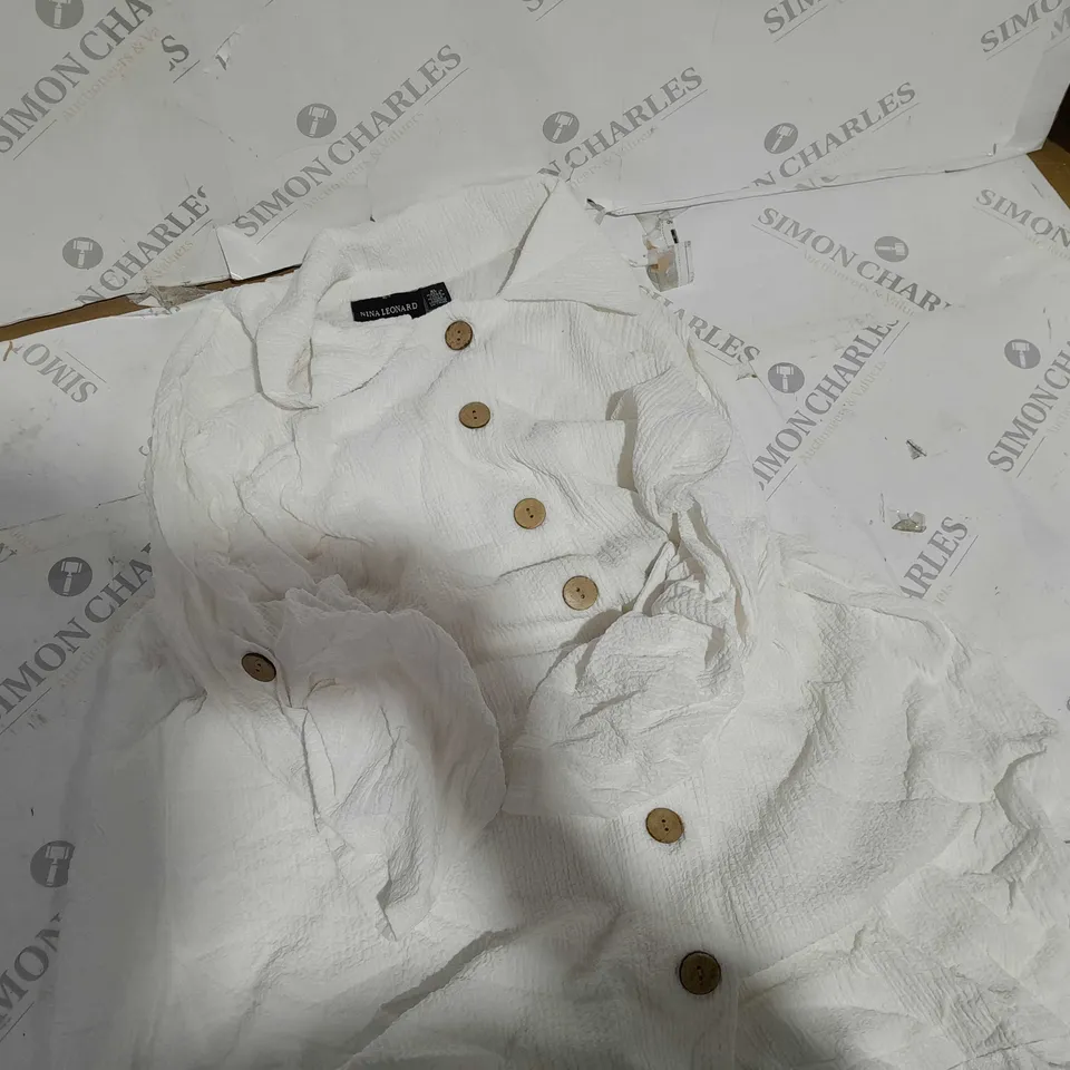 NL PEBBLE WOVEN TUNIC WHITE SIZE XL