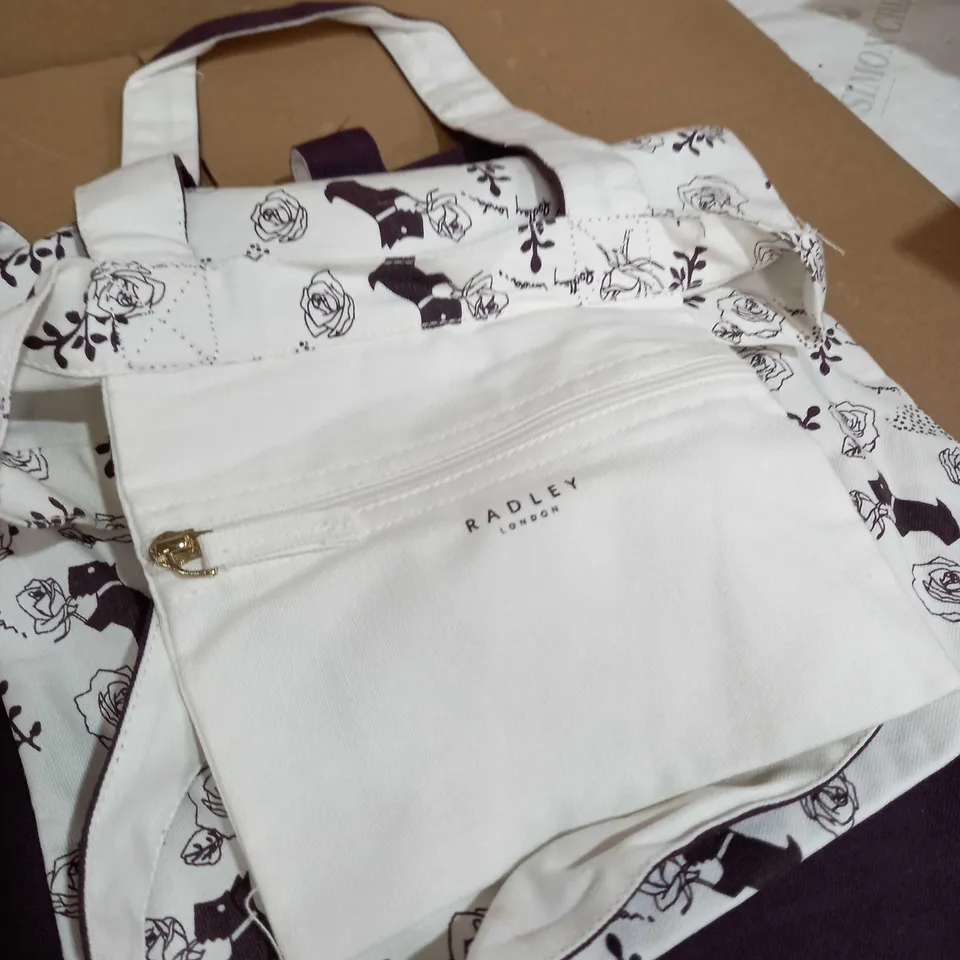 RADLEY CANVAS TOTES DUO WITH INTERNAL ZIP POCKET - PURPLE