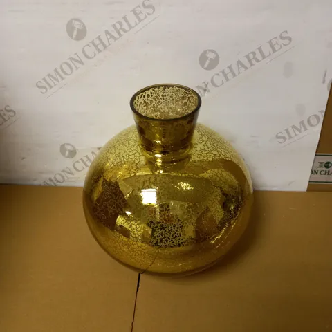 ALISON CORK PRELIT MERCURY GLASS VASE - ANTIQUE GOLD