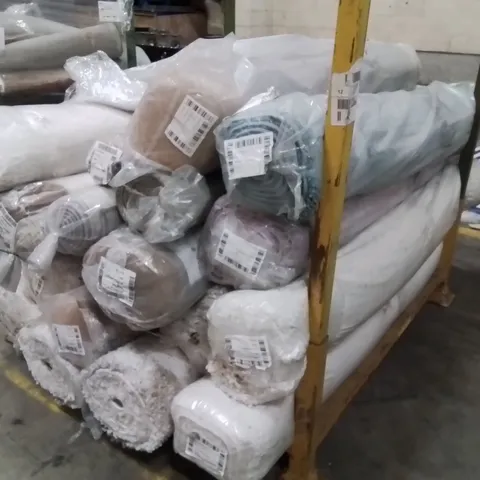 STILLAGE OF APPROXIMATELY 20 BAGGED QUALITY DESIGNER RUGS