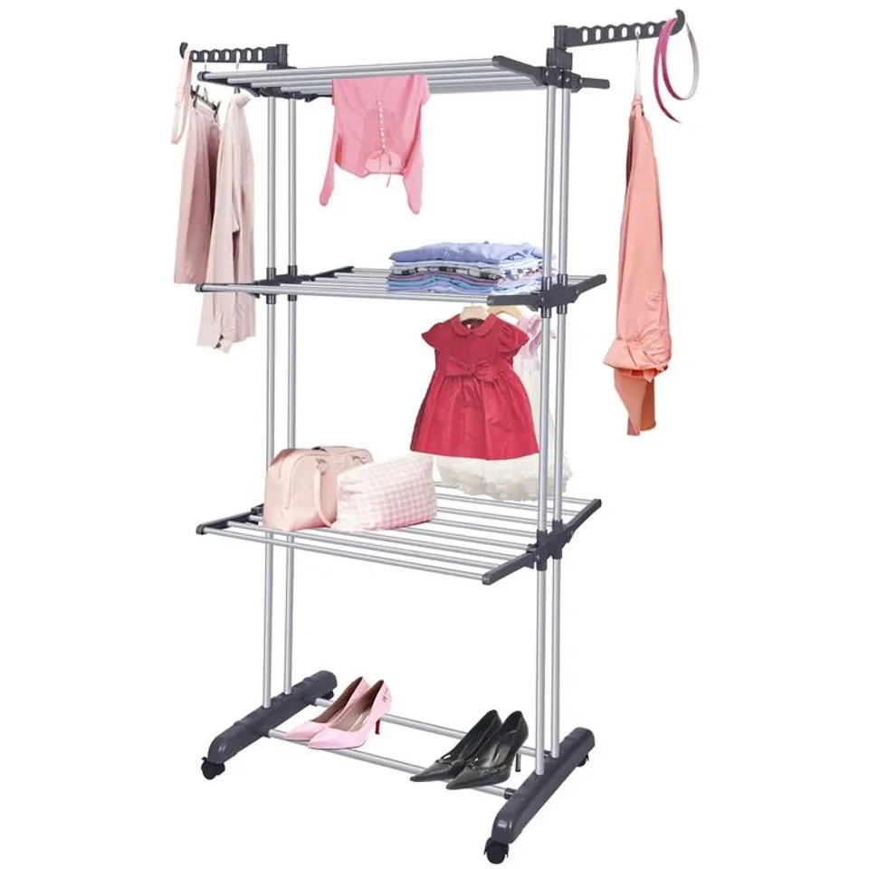 BOXED FOLDING HEATED DRYING RACK