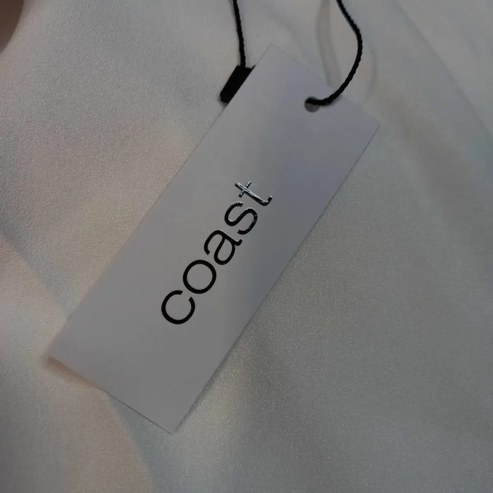COAST IVORY GEM DETAIL WIDE LEG TROUSER - SIZE 18