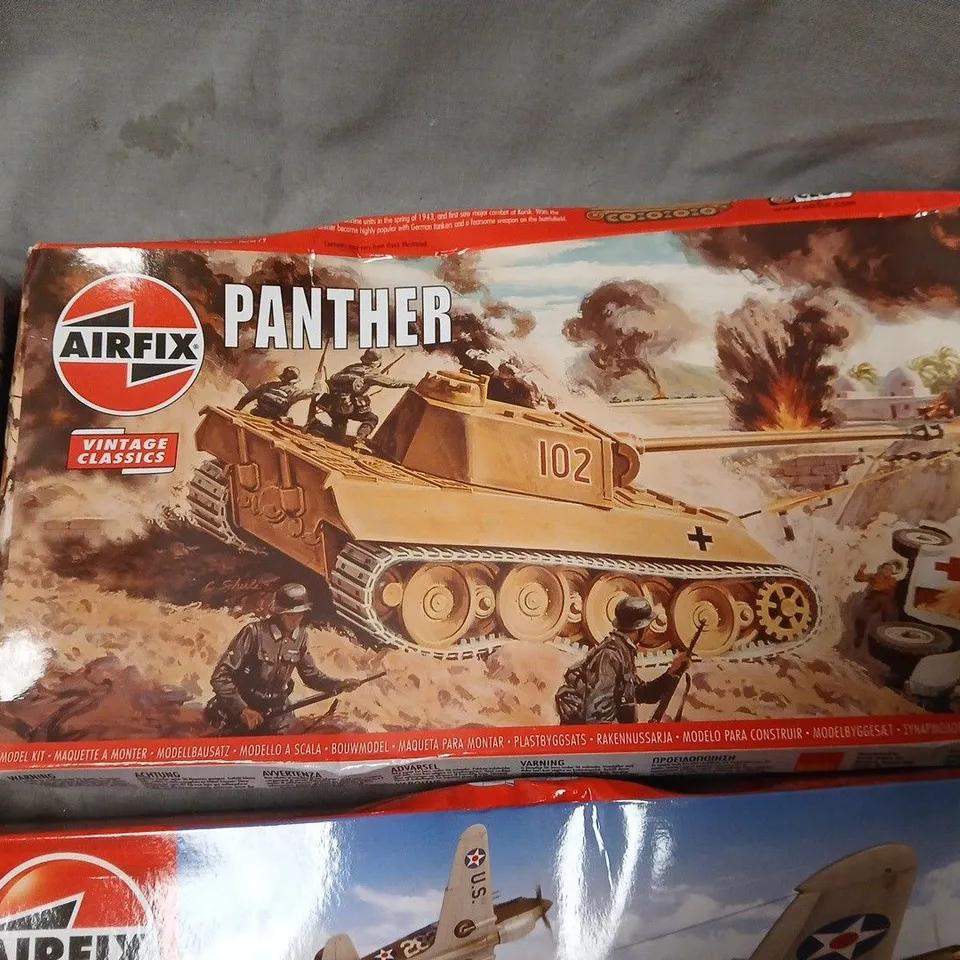LOT OF 5 ASSORTED MILITARY THEMED AIRFIX KITS