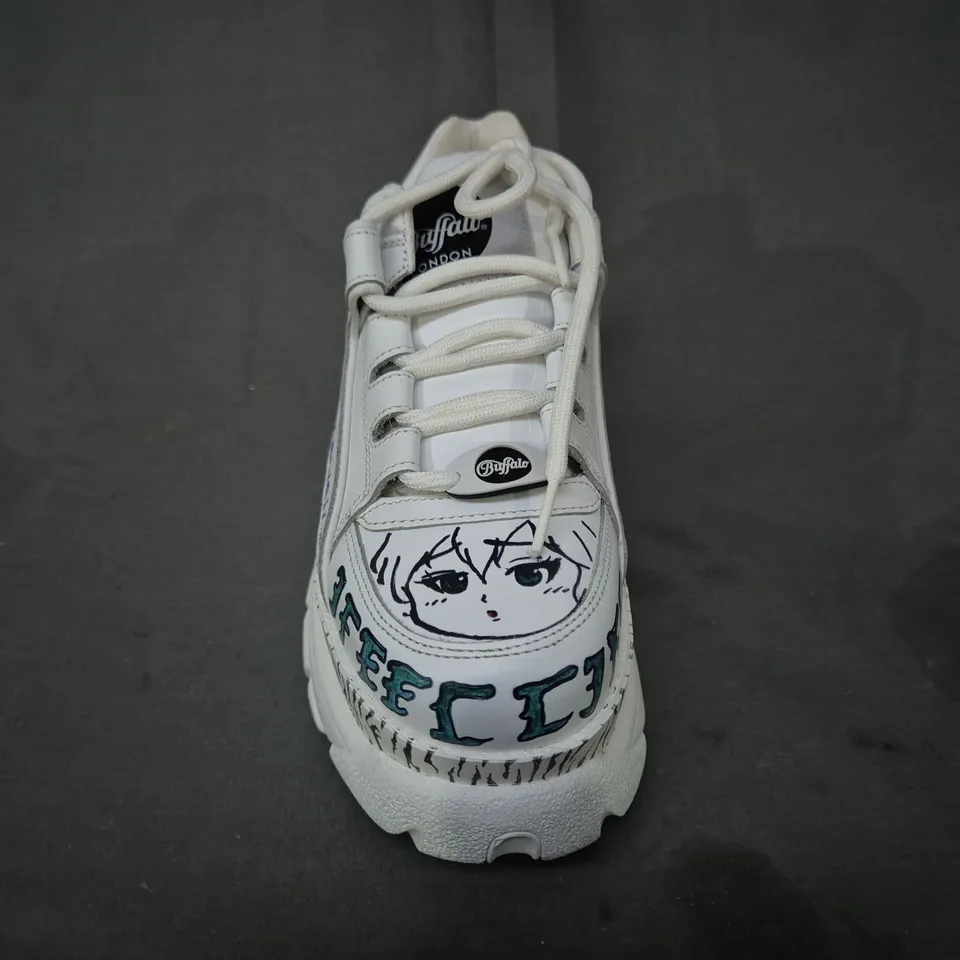 BRAND NEW BOXED PAIR OF BUFFALO LONDON CHUNKY PLATFORM TRAINERS IN WHITE UK SIZE 5.5