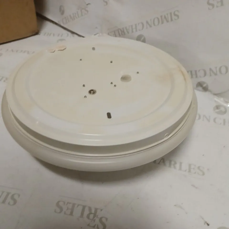 JOHN LEWIS SAINT INTEGRATED LED BATHROOM LIGHT FLUSH ACRYLIC SHADE SATIN WHITE FINISH