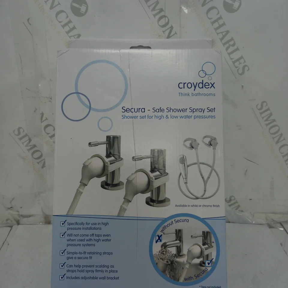 CROYDEX SECURA SAFE SHOWER SPRAY SET