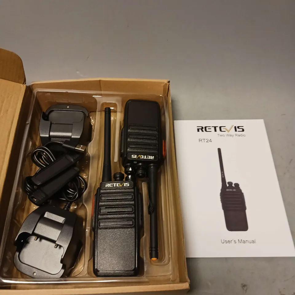 BOXED RETEVIS TWO WAY RADIO RT24