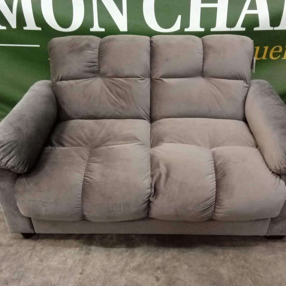 KATE 2 SEATER SOFA BED WITH STORAGE IN VELVETY FABRIC