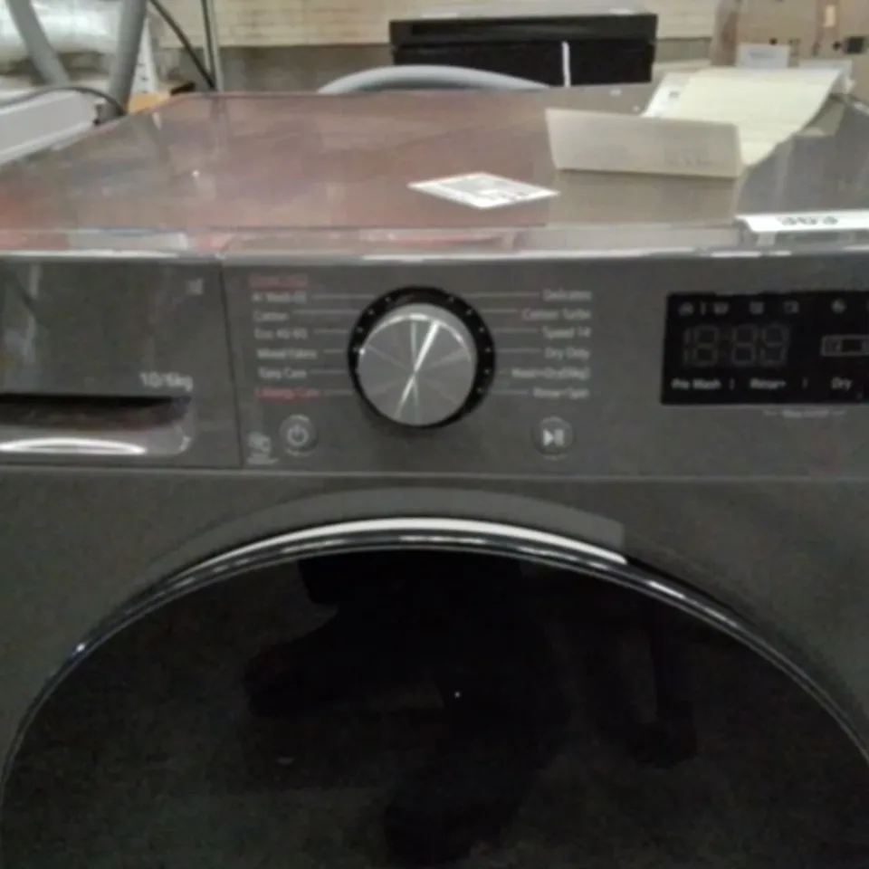 LG TURBOWASH FWY606GBLN1 10KG WASH, 6KG DRY, 1400 SPIN WASHER DRYER - SLATE GREY
