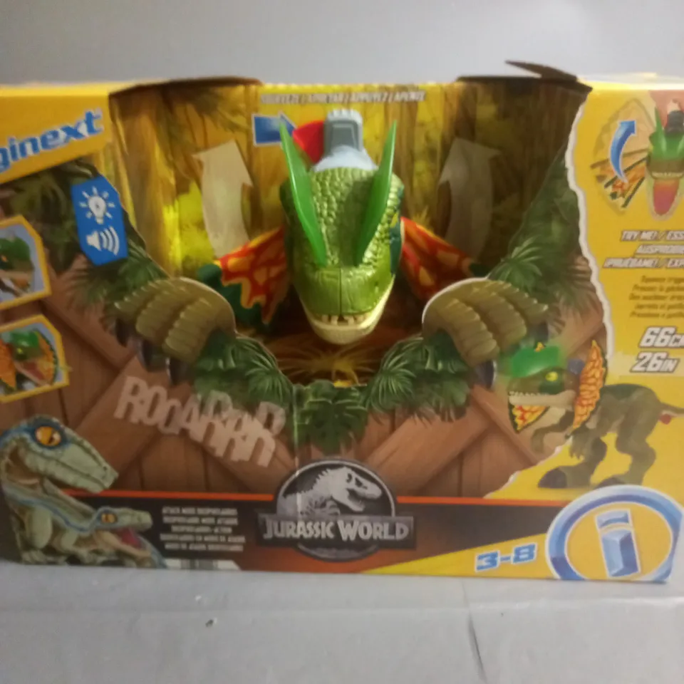 FISHER-PRICE JURASSIC WORLD THRASH ATTACK DILOPHOSAURUS 