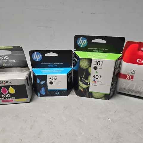 APPROXIMATELY 15 ASSORTED PRINTER INKS TO INCLUDE - HP 301 , CANON PIXMA 546XL ETC