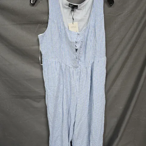 NOBODY'S CHILD CORA JUMPSUIT IN BLUE STRIPE SIZE 14