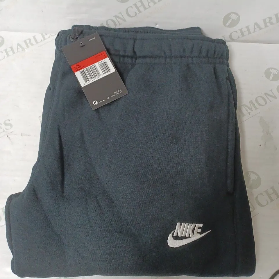 NIKE BLACK TRACK SWEATPANTS - LARGE 