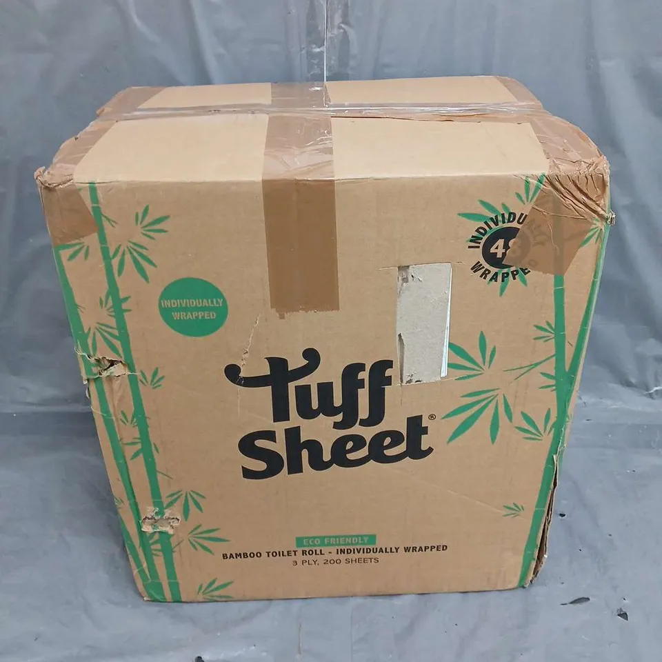 BOXED SET OF 48 TUFF SHEET BAMBOO TOILET ROLLS