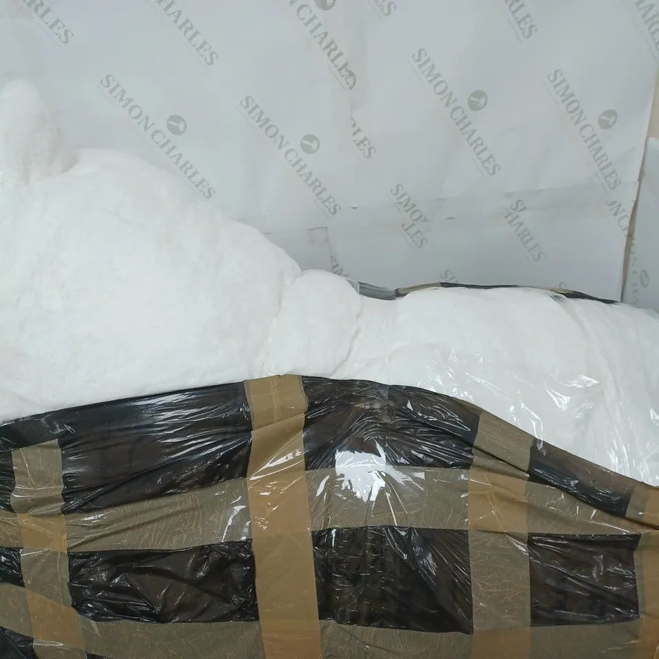 TAUPE 100CM X 100CM LUXURY FUR PILLOW 