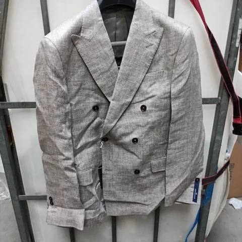 HAWES & CURTIS 1913 COLLECTION LINEN JACKET, UK 42S, LIGHT BROWN MÉLANGE