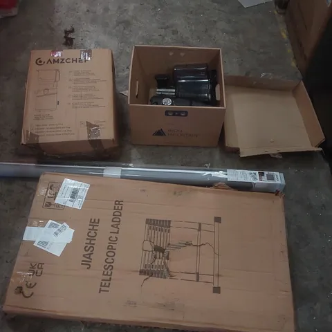 PALLET CONTAINING A VERY LARGE QUANTITY OF ASSORTED ITEMS INCLUDING: AMZCHEF SLOW JUICER, TELESCOPIC LADDER, BLINDS ECT