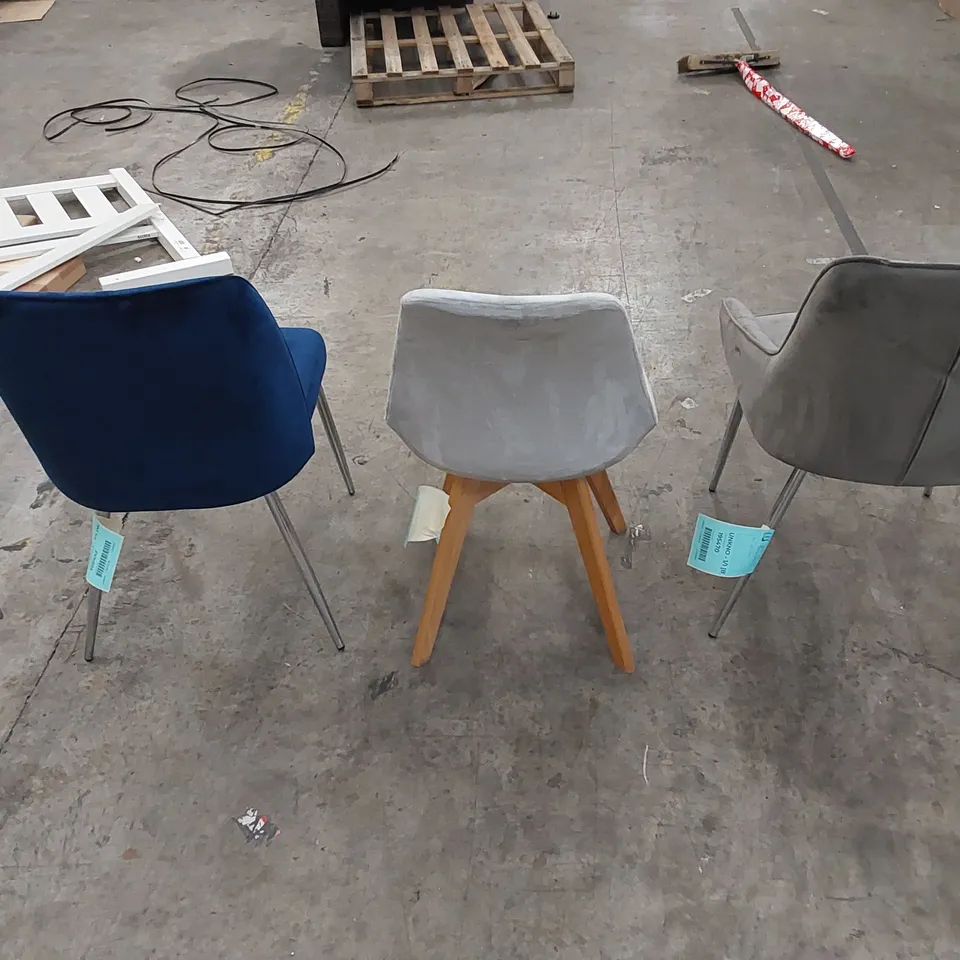 3 X ASSORTED DINING CHAIRS 