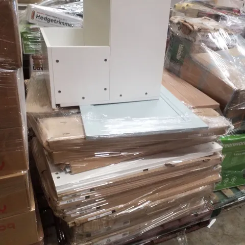 PALLET CONTAINING ASSORTED FLATPACK CABINET PARTS