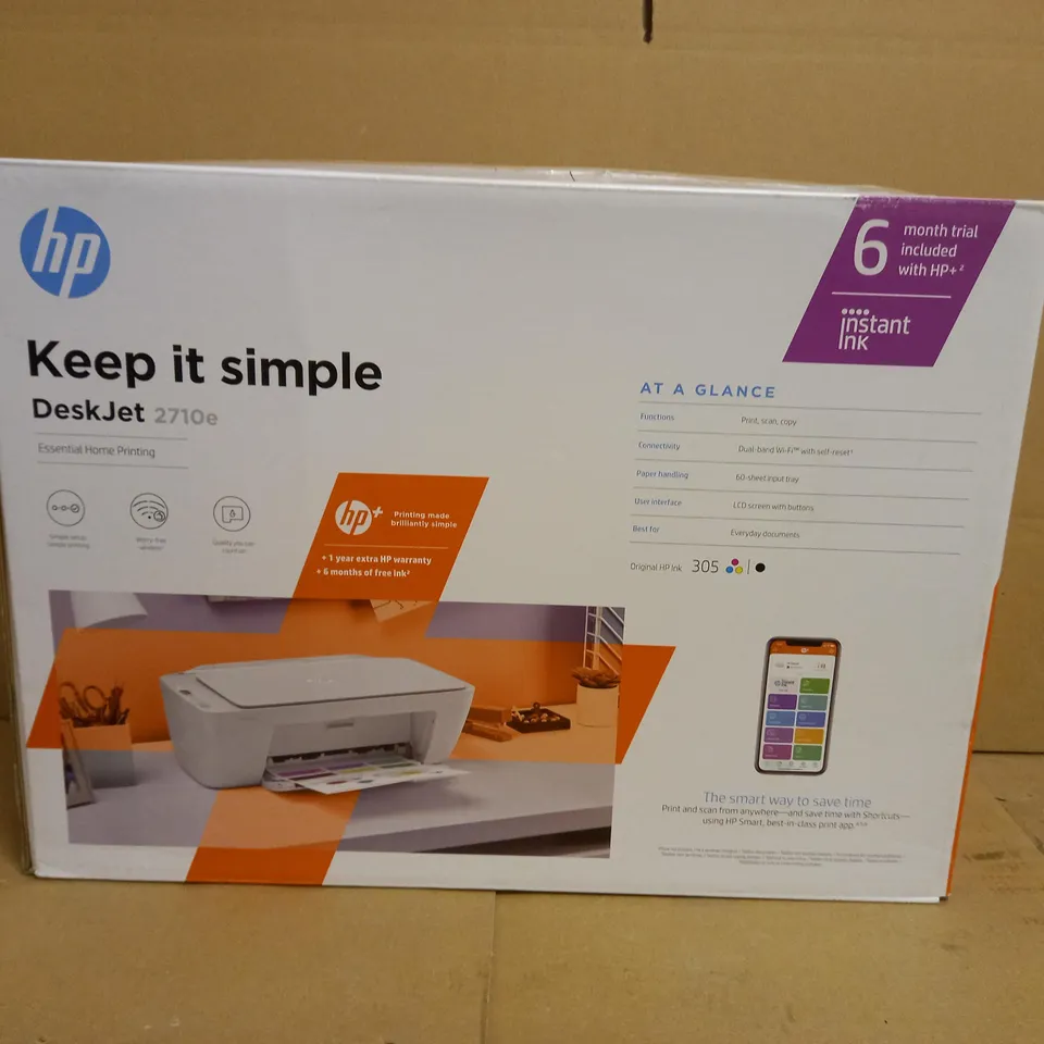 HP DESKJET 2710E PRINTER & SCANNER
