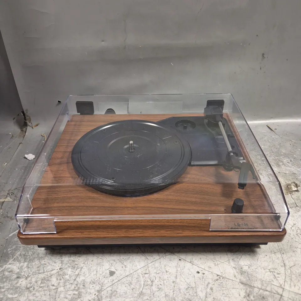 BOXED LENCO LS-100WD BELT DRIVE TURNTABLE 