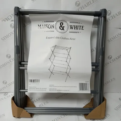 MAISON AND WHITE EXPANDABLE CLOTHES AIRER