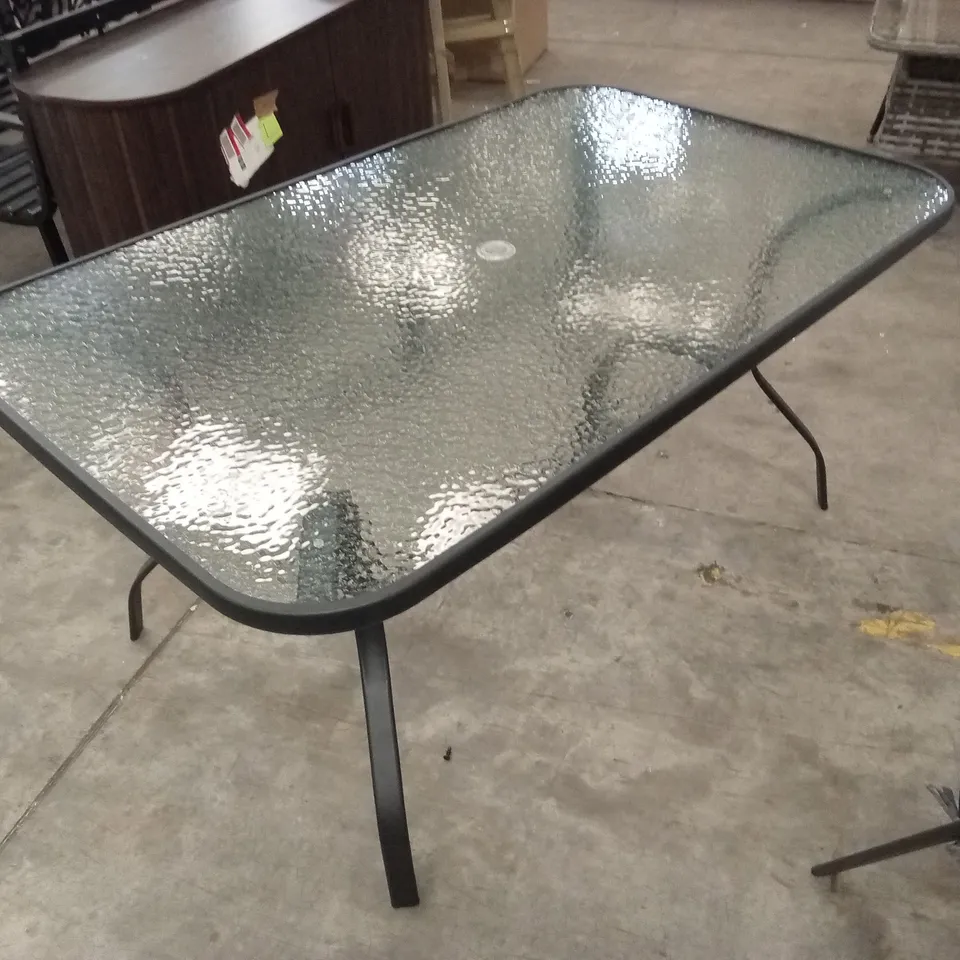 LOHRENGEL RECTANGULAR 7-PIECE 6-PERSON 152cm L OUTDOOR TABLE SET