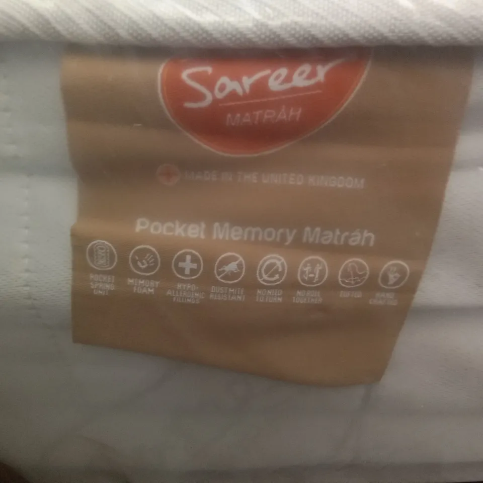 QUALITY BAGGED 4FT POCKET MEMORY MATTRESS 