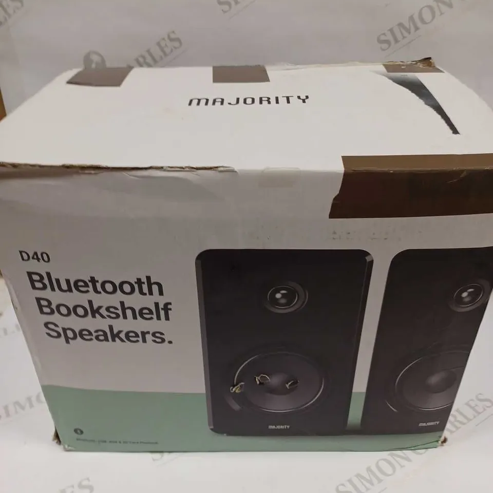 MAJORITY D40 BLUETOOTH BOOKSHELF SPEAKERS 
