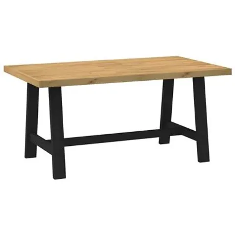 BOXED DINING TABLE NOAIN A-SHAPED LEGS 90X75 CM SOLID WOOD PINE (1 BOX)