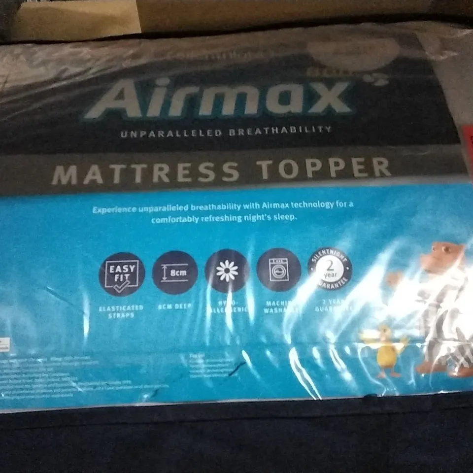 SILENTNIGHT AIRMAX 600 MATTRESS TOPPER - SINGLE